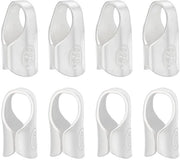 8 pezzi di chiusura in argento sterling 925, capi di chiusura a crimp per cavi a 3,5 mm, capi di chiusura a crimp con protezione per cavi a parelle, connettori per estremità di bracciali e collane, accessori per orafi.