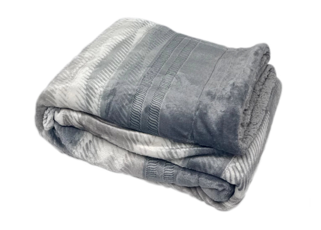 Plaid Morbido Stampato Coperta Calda Inverno Divano Sherpa Disegno Graphic - Matrimoniale - Graphic