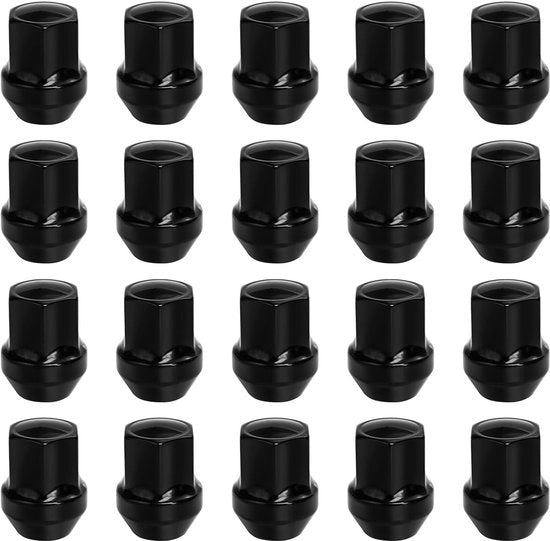 Mozzetti a coniche conica M14x1,5, 60°, chiusi, diametro 19 mm per Chrysler, Ford Galaxy, S-Max, Land Rover, Opel (nero)
