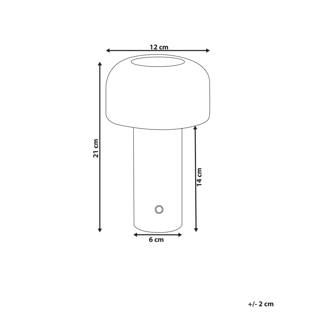 Lampada da tavolo senza fili in ferro blu per interni e per esterni