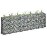 Gabbione Letto Rialzato in Acciaio Zincato 270x30x90 cm 145639