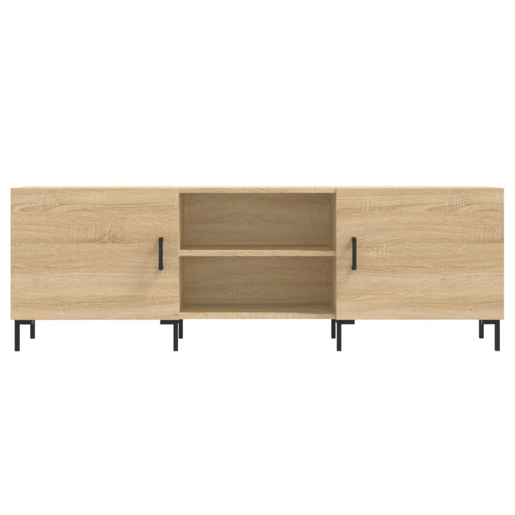 Mobile TV multimediale mensola TV credenza TV sala da pranzo soggiorno camera da letto rovere Sonoma 150 x 30 x 50 cm legno ingegnerizzato marrone 02_0027486
