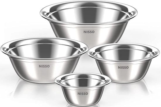 Set di Contenitori per Stoccaggio Alimentare in Acciaio Inossidabile