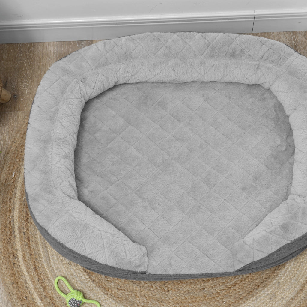 Divano per animali domestici ¨C zephmum ¨C Grigio 90x78x25 cm