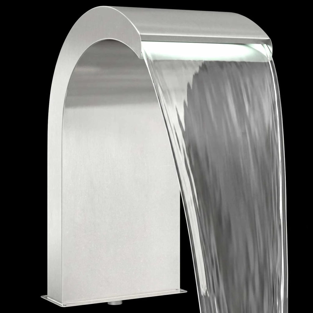 Cascata da Piscina con Luce LED Acciaio Inox 304 42040589