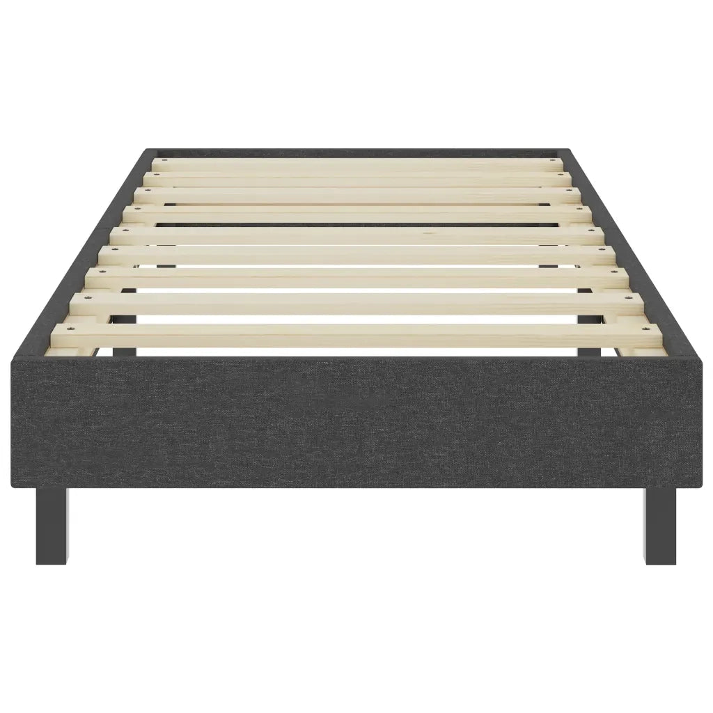 Letto a Molle Grigio in Tessuto 100x200 cm 287454