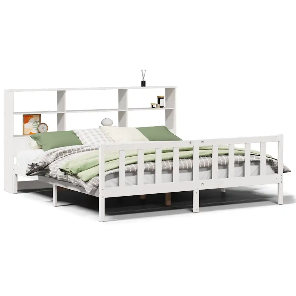 Giroletto con Libreria senza Materasso 180x200 cm in Legno Pino 3321711