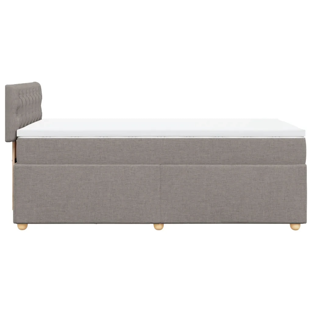Giroletto a Molle con Materasso Tortora 80x200 cm inTessuto 3286518