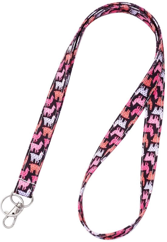 Lanyard Portatile con Tessuto di Cotone - Clip Metallica con Chiave - Tessuto con Disegno di Lama con Effetto Ombra - Clip Rotativa - Materiale Duraturo