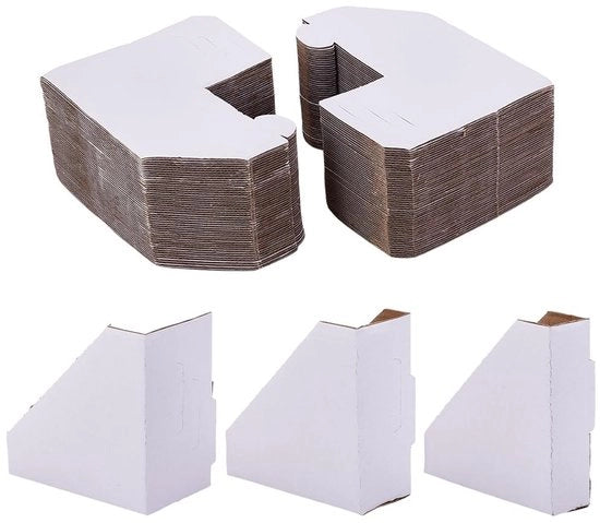Protezione angolare 100 pezzi - Carta da imballaggio pieghevole - Angolo di imballaggio cartone - Protezione angolare di imballaggio - Dimensioni 9,85 x 2,7 x 9,8 cm - Ideale per la protezione dei quadri