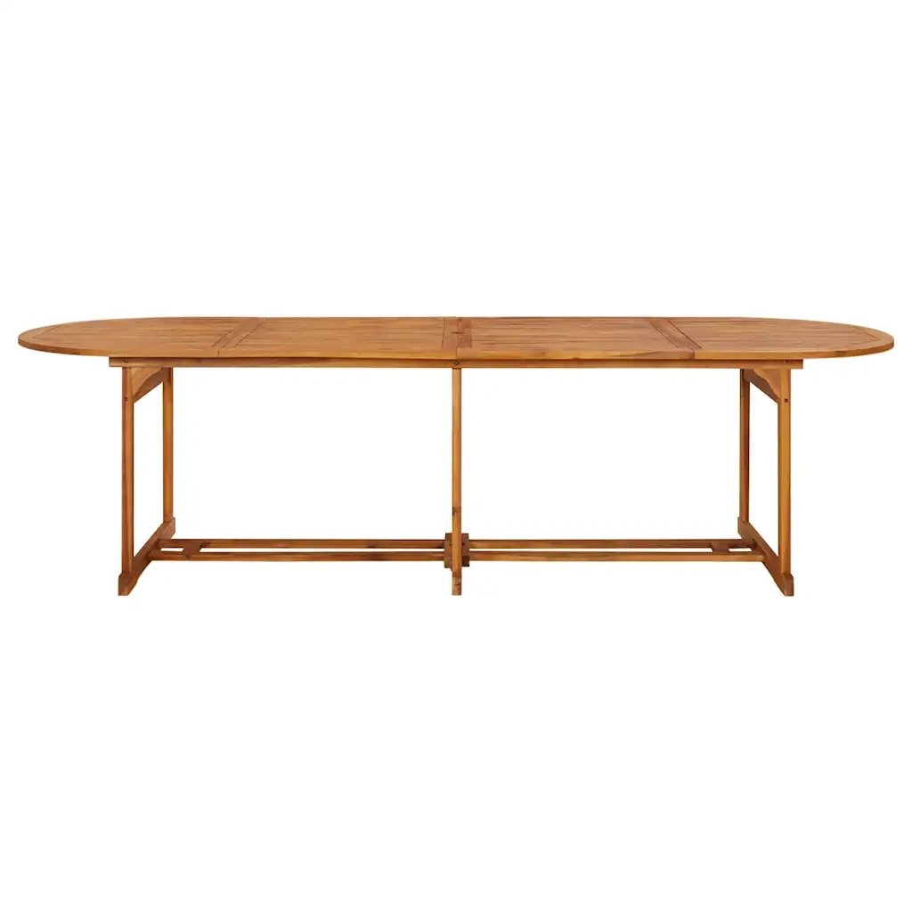 Set da Pranzo da Giardino 11 pz 280x90x75 cm Massello di Acacia 3086980