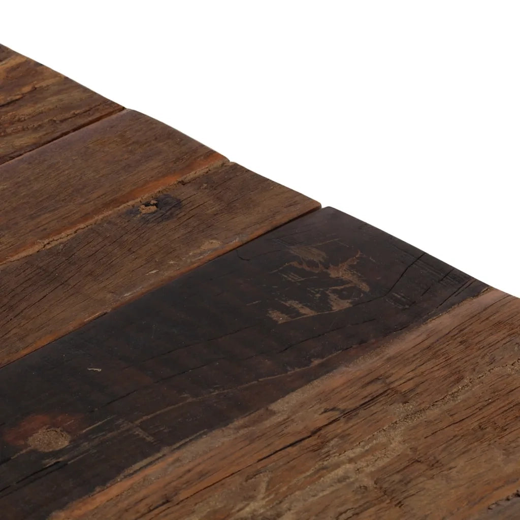 Tavolino Salotto Argento Acciaio Inossidabile e Legno Massello 349981