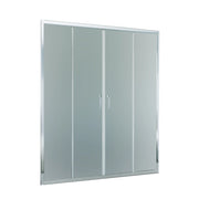 Porta Parete Doccia 172 cm 2 ante Scorrevoli Centrali in Cristallo Opaco 6mm H195 Bonussi Tosca
