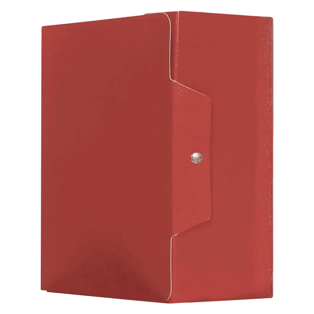 CARTELLA PORTAPROGETTI CON BOTTONE dorso 15 cm - rosso- 5 pezzi  - BricoGo
