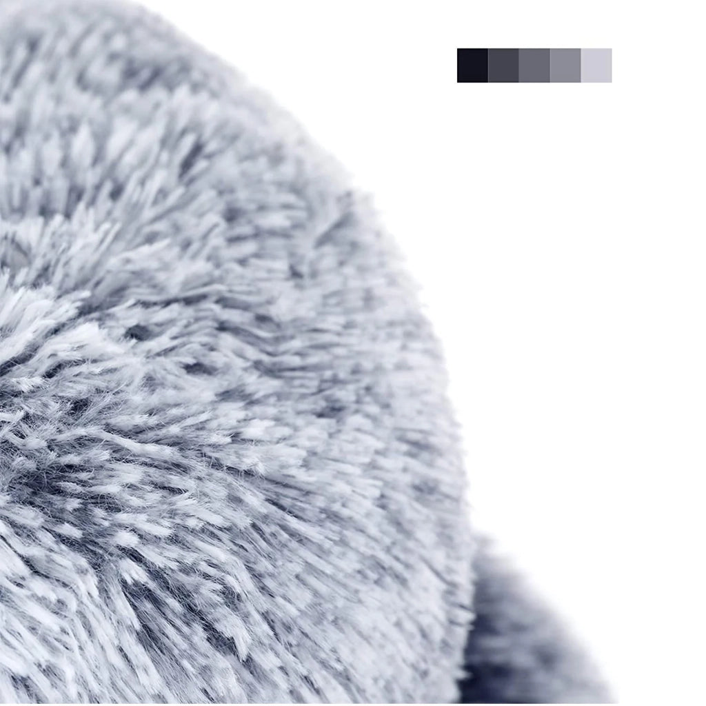 Cuccia per cani e gatti in tessuto peluche 50 cm grigio 12_0006827