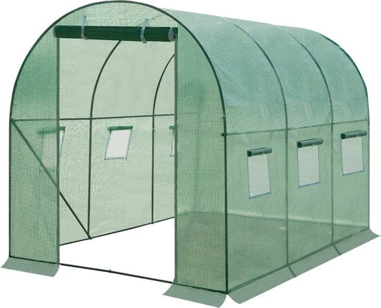 Casa per Tomate all'Aperto - Serre per Tomate 300 x 200 x 190 cm - Casa per Coltivare Tomate con 6 Finestre - Tunnel per Tomate in Pollici
