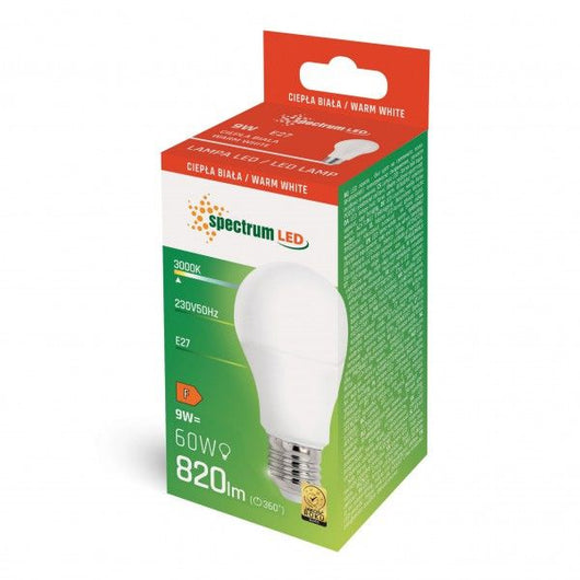Bulbo Led Ww E27 230v 9w Woj+14610