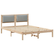 Letto matrimoniale | Letto per adulti | Struttura del letto Grigio chiaro 150 x 200 cm Pino massello