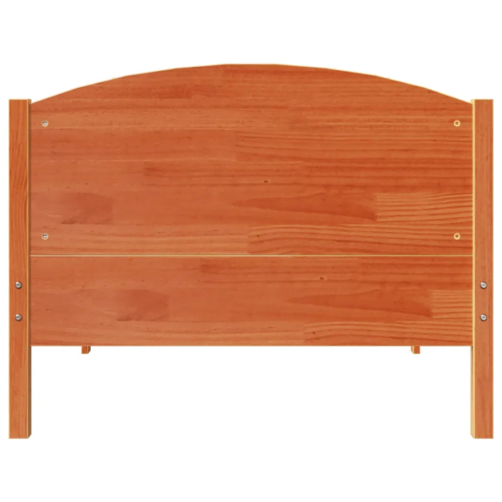 Letto senza Materasso Marrone Cera 75x190 cm in Legno di Pino 3306992