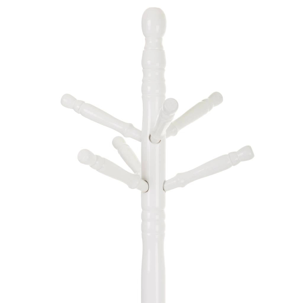 Appendiabiti da terra in legno bianco 44x44x172h