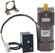 Motore con regolazione di velocità e trasformatore di frequenza regolabile a passo infinito - 90 W, AC 220 V, con regolatore di velocità e supporto