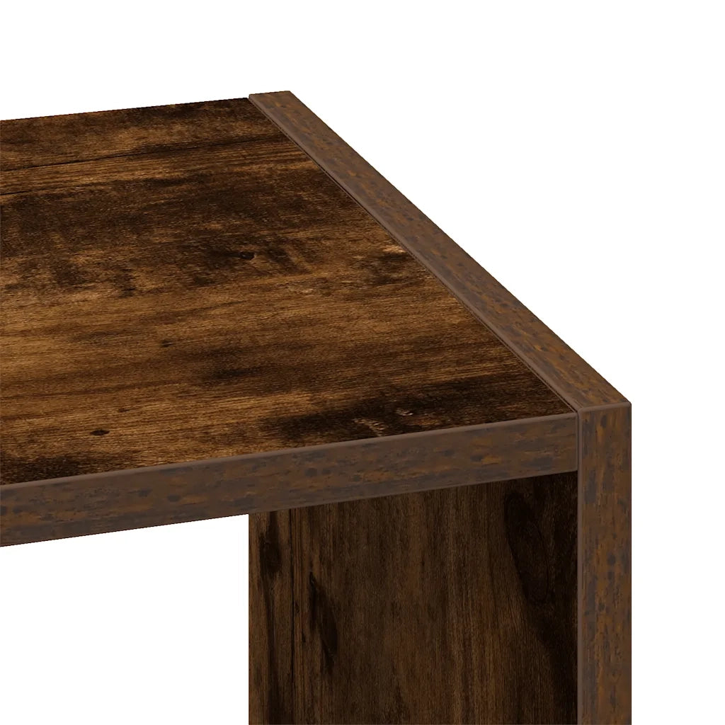 Libreria Impilabili Rovere Fumo 30x30x80 cm Legno Multistrato 858811
