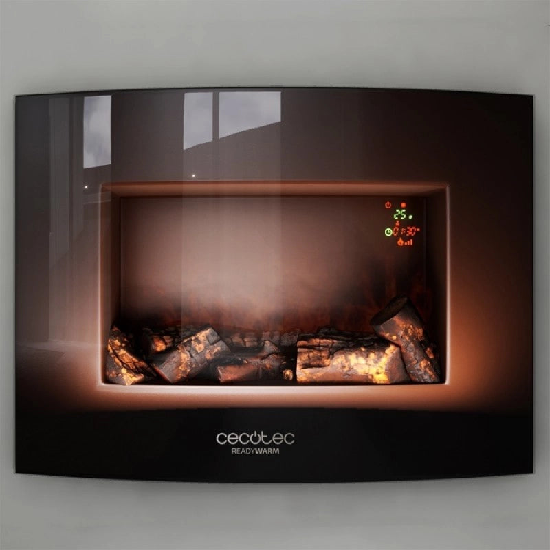 CECOTEC 05365 - Caminetto elettrico da parete Ready Warm 2200 Curved Flames