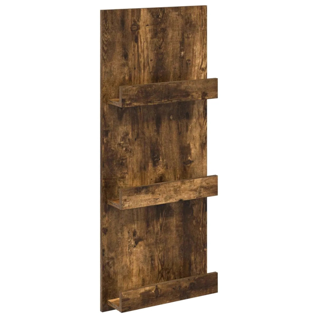Scaffale per riviste Rovere fumé 43 x 11 x 102 cm 899515