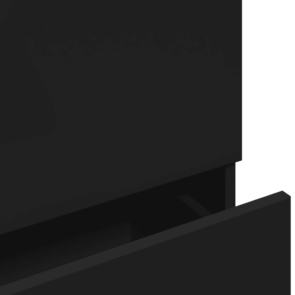 vidaXL Mobile Lavabo Nero 78x37x59 cm in Truciolare