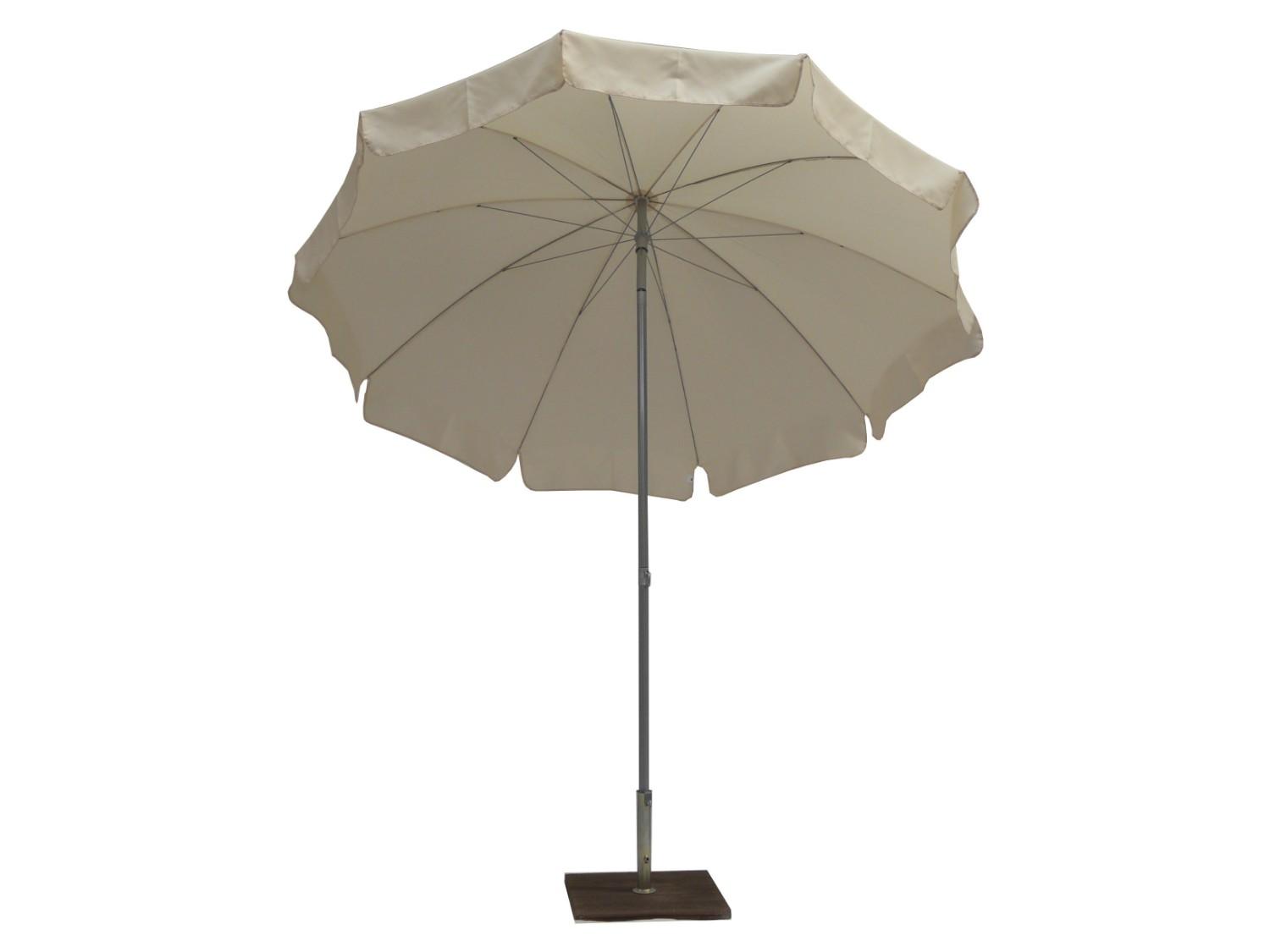 Ombrellone da Giardino Ø2,4 m Palo Ø33 mm in Acciaio Maffei Novara Ecru