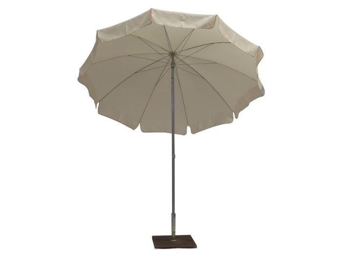 Ombrellone da Giardino Ø2,4 m Palo Ø33 mm in Acciaio Maffei Novara Ecru