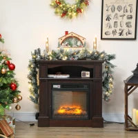 Ghirlanda Natalizia Ø25x180 cm con 50 Luci LED, Bacche e Pigne, in Plastica e Metallo, Verde e Bianco