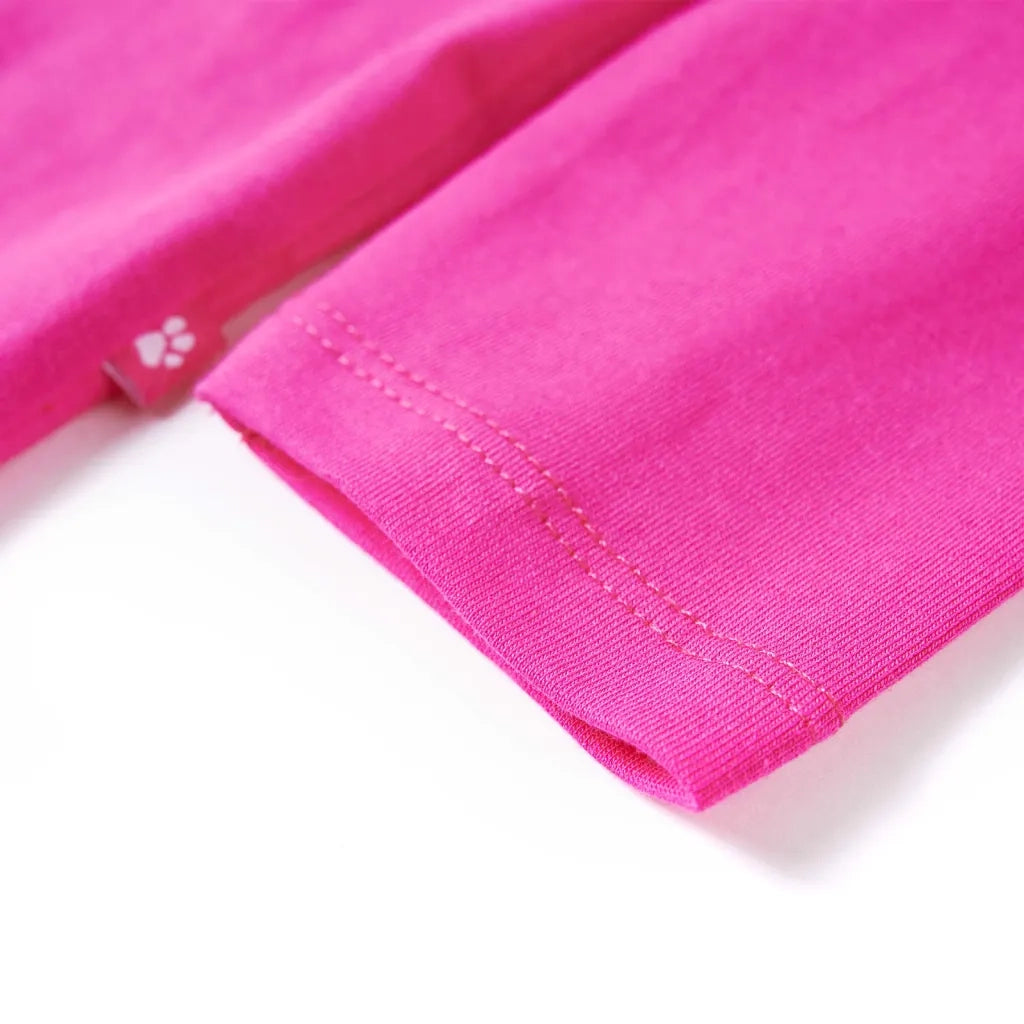 Maglietta da Bambina a Maniche Lunghe Rosa Scuro 116 13686
