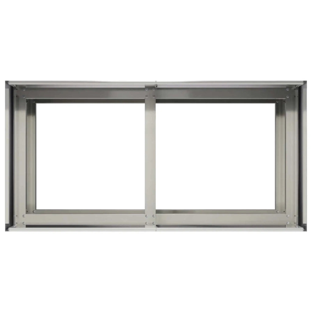 Vaso da giardino Argento 80 x 40 x 60 cm Acciaio Inox 8005887