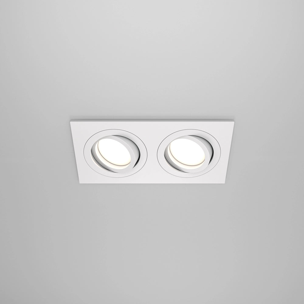 Maytoni Atom faretto incasso soffitto 2xGU10 bianco DL024-2-02W