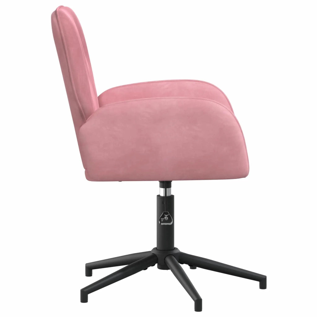Sedia da scrivania girevole 54 x 55 x 90 cm Rosa Velluto (V) 42034347