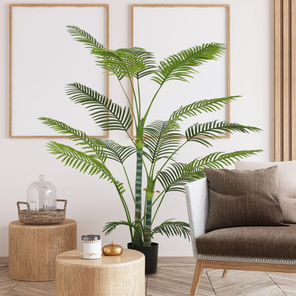 Palma Artificiale ¨C Zephmum ¨C Verde Plastica 16 Foglie