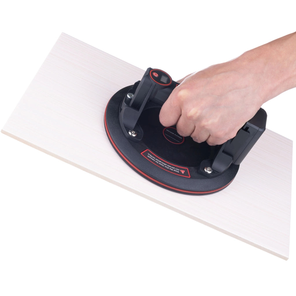 Ventosa a Batteria per Piastrelle con Display Digitale – Portata 200 kg, Ø 200 mm | ABS + Gomma, 3,6 V, 1500 mAh