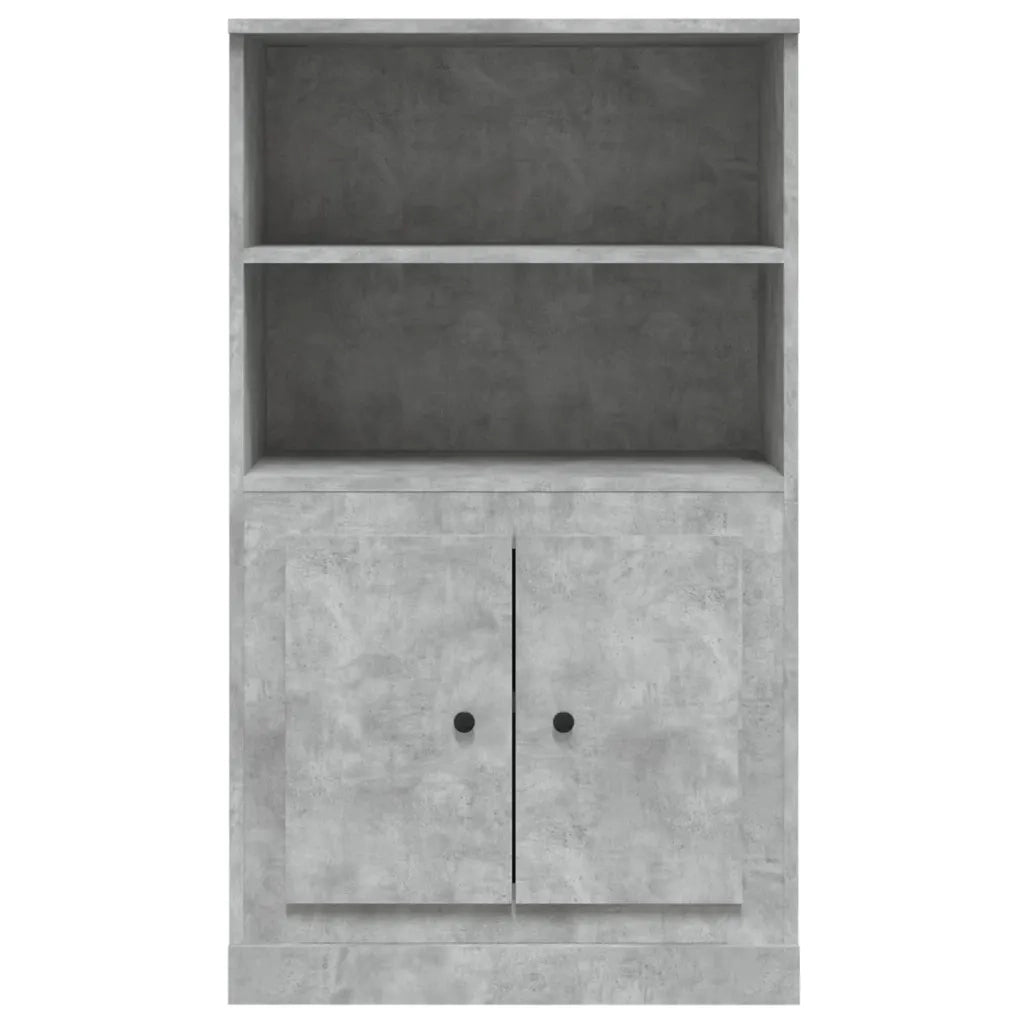 Credenza | Madia | Buffet da pranzo | Armadio da pranzo Grigio Cemento 60x35,5x103,5 cm in Legno Multistrato