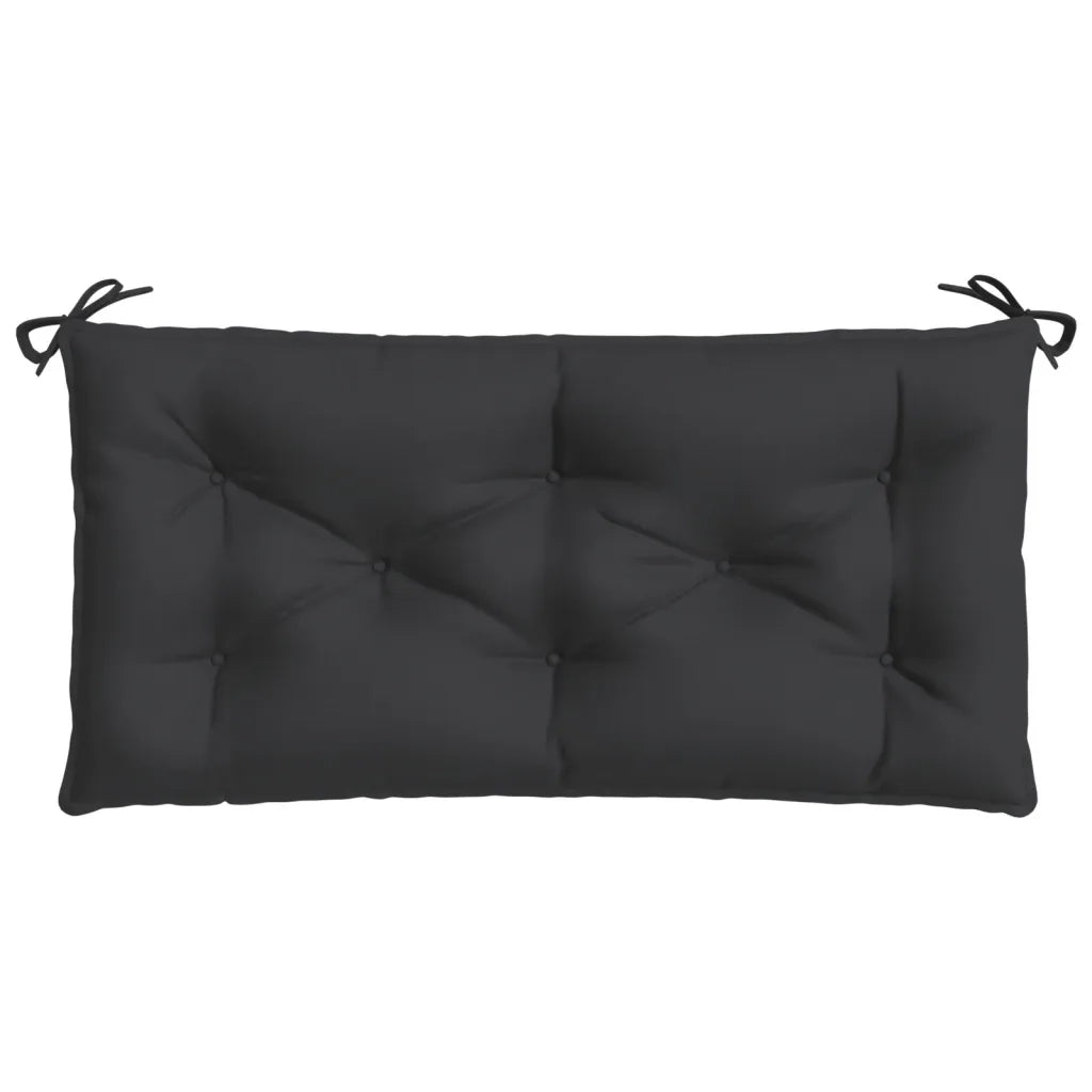 Cuscino per Panca Nero 100x50x7 cm in Tessuto Oxford