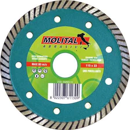 DISCO DIAMANTATO 'GRES' MOLITAL Ø 115 mm - MOLITAL