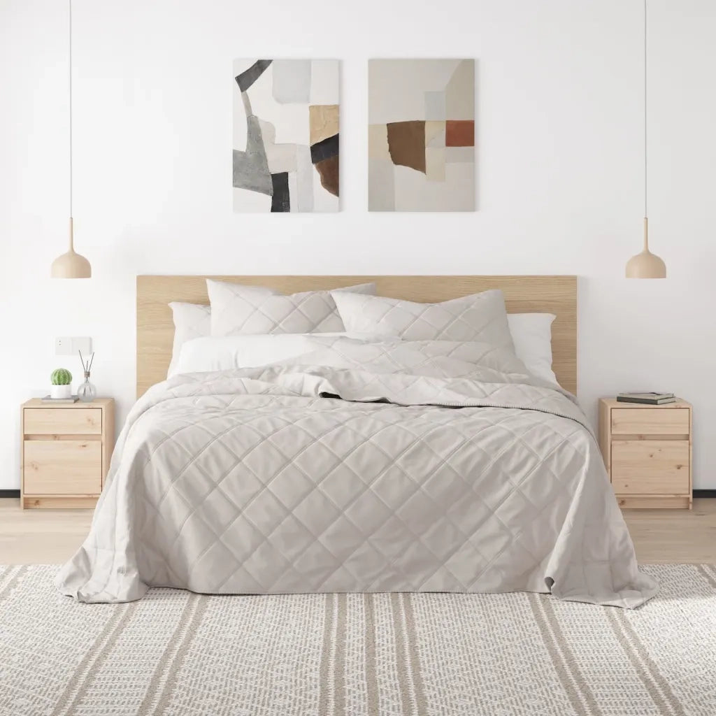 Comodini 2 pz-Set di 2 Tavolino da notte 40x31x50 cm in Legno Massello di Pino