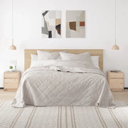 Comodini 2 pz-Set di 2 Tavolino da notte 40x31x50 cm in Legno Massello di Pino