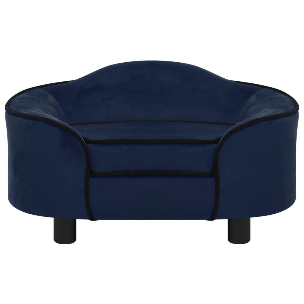 Divano per cani 67 cm peluche blu 02_0000103