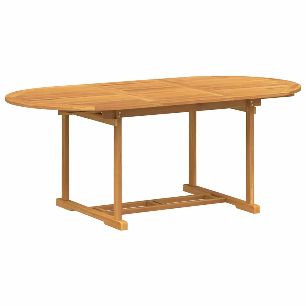 vidaXL Set da Pranzo per Giardino 7 pcs Marrone 200 x 100 x 75 cm