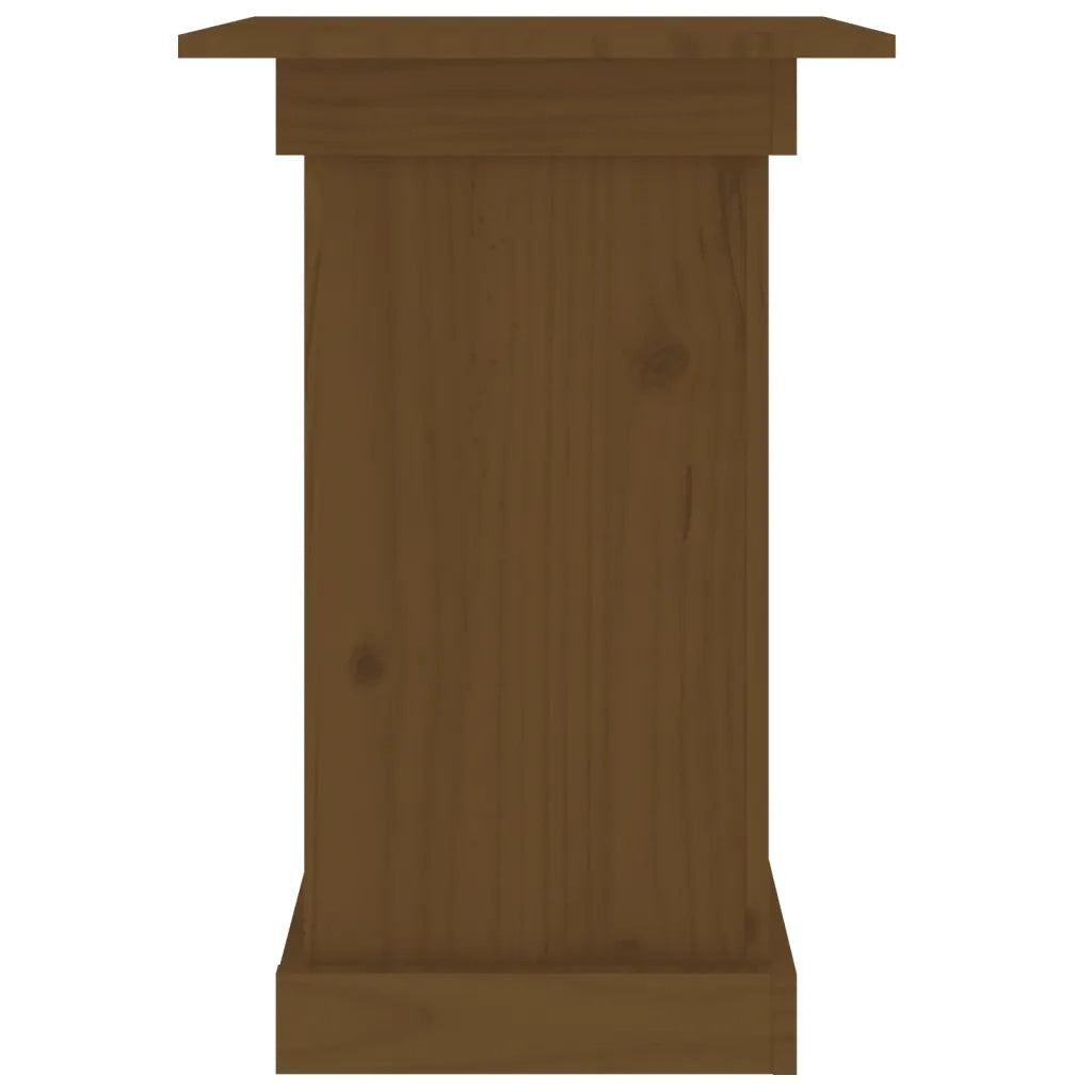 Portafiori | Sostegno per piante Marrone Ambra 40x40x60 cm in Legno Massello di Pino
