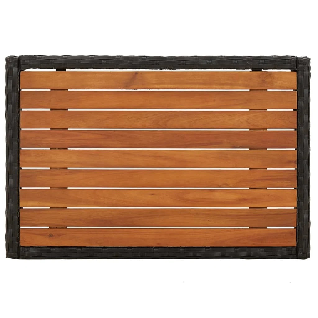 Set di mobili da giardino mobili da esterno set da 3 pezzi con cuscini resina intrecciata nera 02_0015985