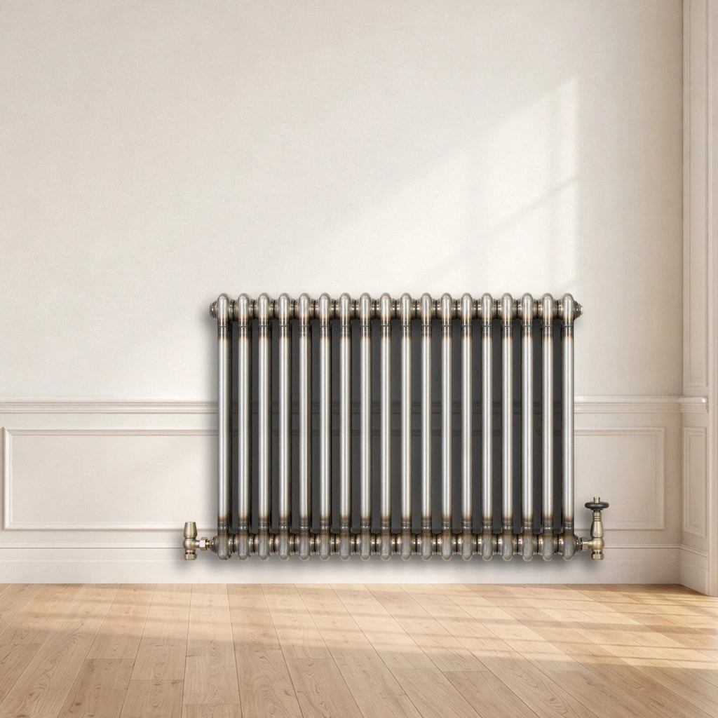Radiatore 2 Colonne Orizzontale Metallo Grezzo 600 x 830 mm TRV