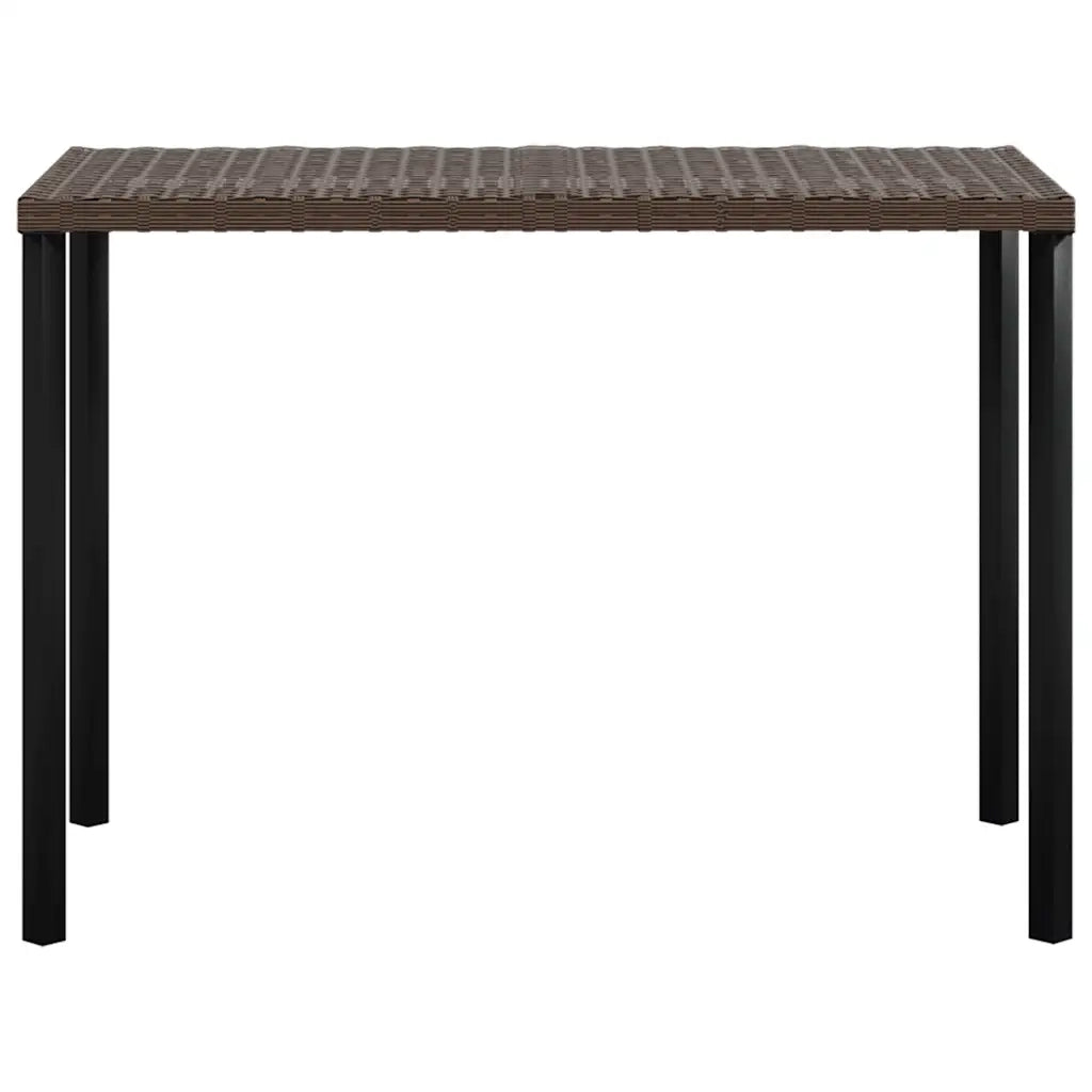 Set Mobili 5 Pz Divano a L con Cuscini in Polyrattan Marrone cod mxl 39500