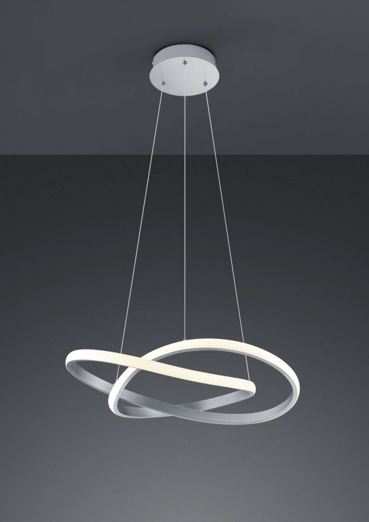 COURSE SOSPENSIONE LED 27,5W · 1x 3150lm, 3000K CERCHIO INFINITO ACCIAIO SATINATO D. 60CM